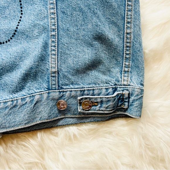 New! Rare LIU JO Disney Minnie Mouse Oversized Denim Vest - Picture 11 of 13